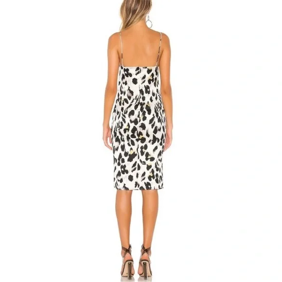 Superdown Fierra MIDI Leopard Print Slip Dress Sz S - Picture 4 of 9